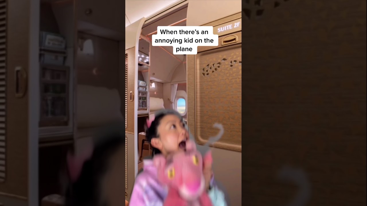 How to deal with an annoying kid on the plane. Jokes 😂
