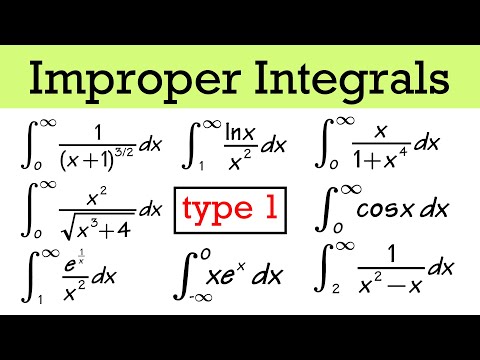 Type 1 improper integrals! (8 examples, calculus 2)