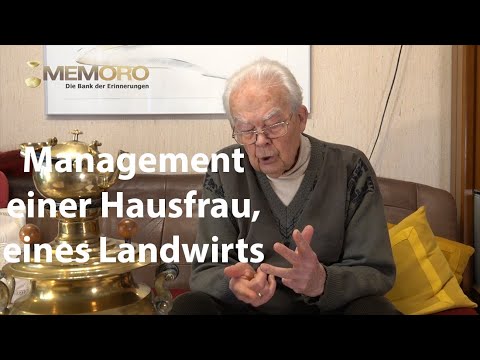Das Management einer Hausfrau, sowie eines Landwirts - Dr. Werner Siegert