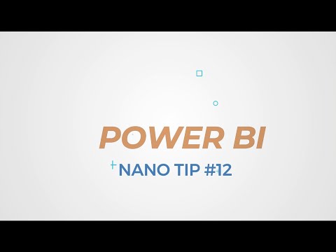 Power BI Nano Tip #12 - Matrix formatting