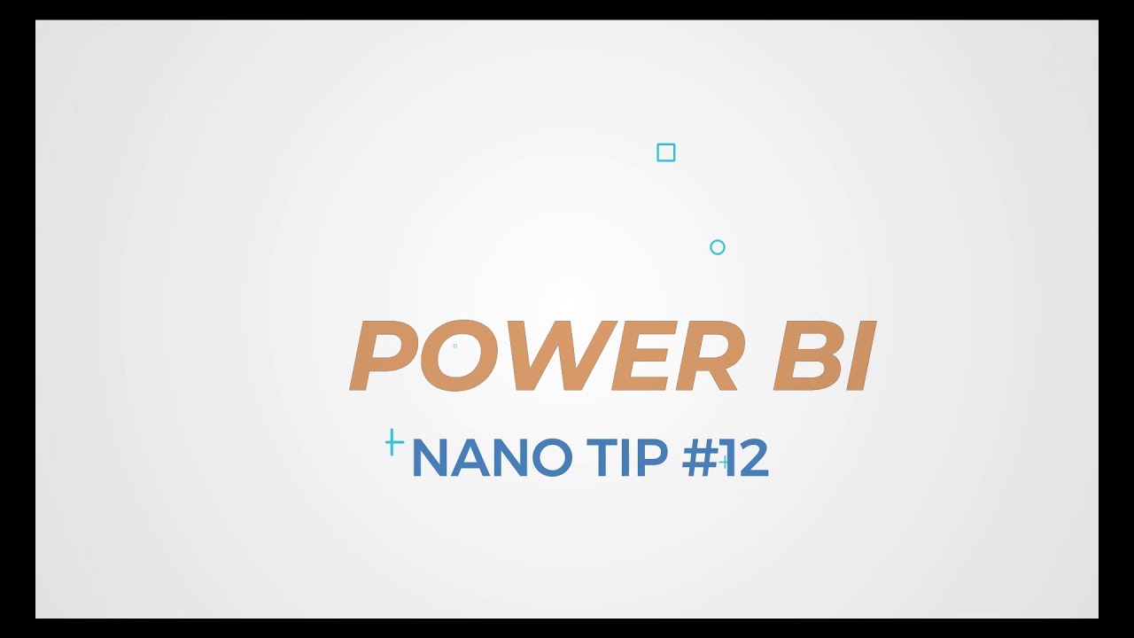 Power BI Nano Tip #12 - Matrix formatting