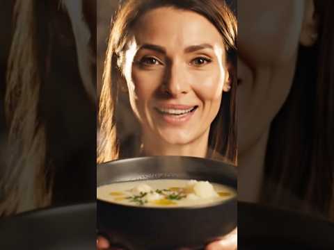 Krem čorba od pečenog karfiola i belog luka — topla i lagana 🥦✨