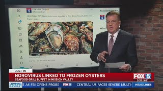 Norovirus linked to frozen oysters