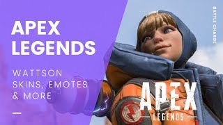 Apex Legends Wattson Skins, Banners, Finishers & Quips [NO COMMENTARY]