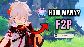 HOW MANY F2P PRIMOGEMS CAN YOU SAVE FOR KAZUHA RERUN IN 23 DAYS!