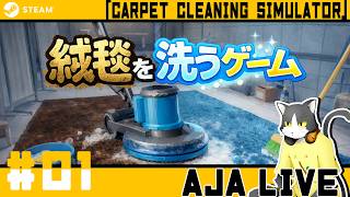 ＃01【絨毯を洗うゲーム】絨毯を洗います。時間が巻き戻るその時まで。【ライブ配信】