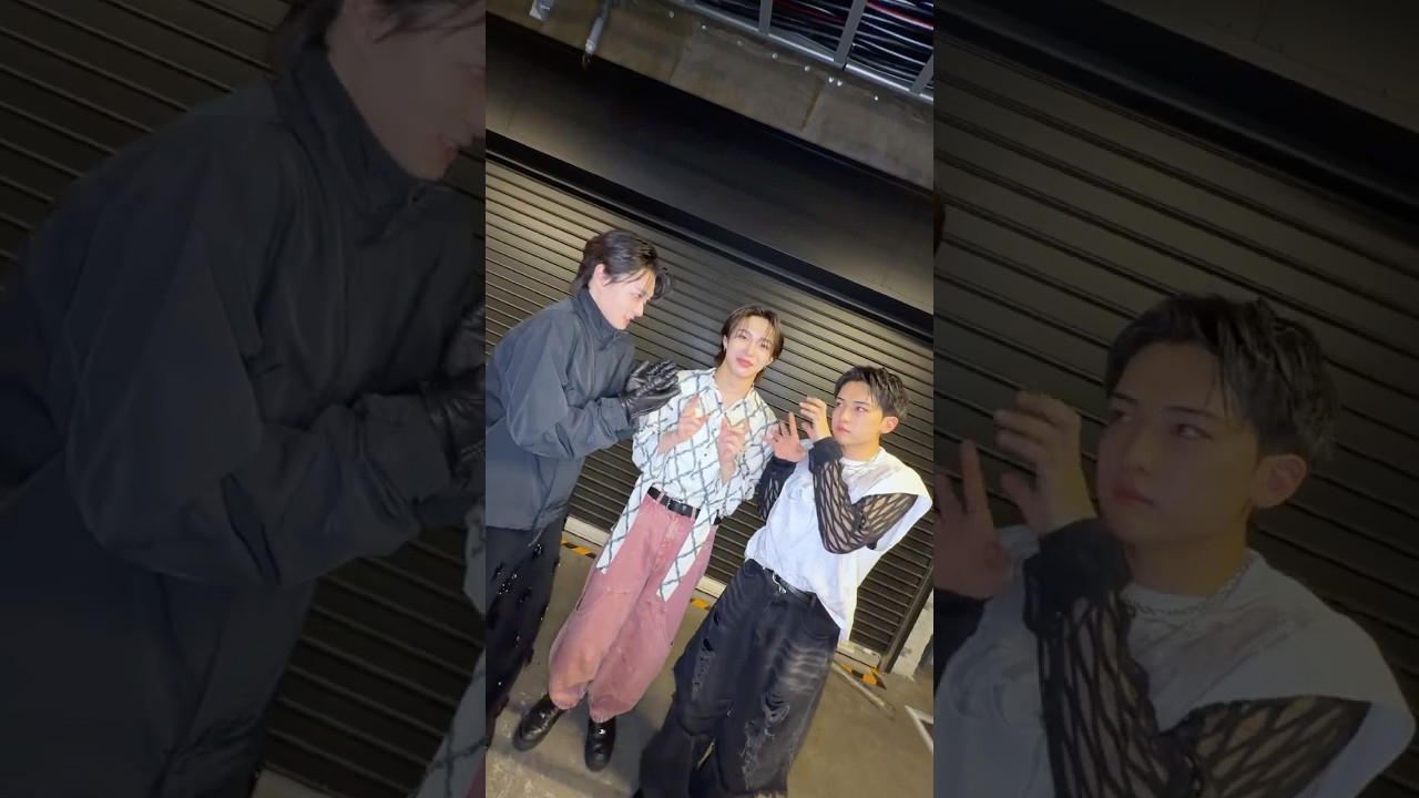 ケータリングで会った記念に撮影👀✌️今度はみんなで🫶 #RAIKI #BMSGTRAINEE #RUI #KANON #STARGLOW #GreenLight