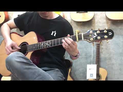 Natasha JC30 (Spruce) - Sitka Spruce and Purpleheart Acoustic Guitar 2023 - Gloss image 12