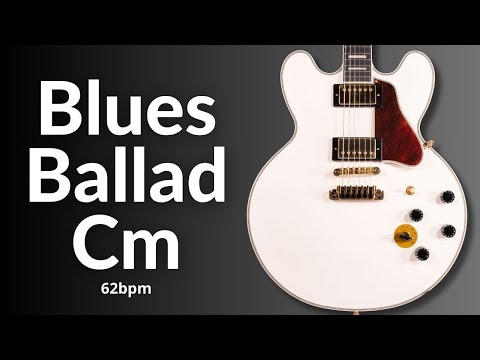 Deep Seductive Blues Ballad Guitar Backing Track in C Minor