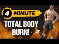 4 MIN INTENSE Tabata HIIT Workout for Weight Loss [HUGE Calorie Burner!]