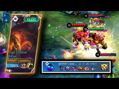 DEADLY COMBO!! ATLAS and CLAUDE |  ATLAS BEST SET | MLBB