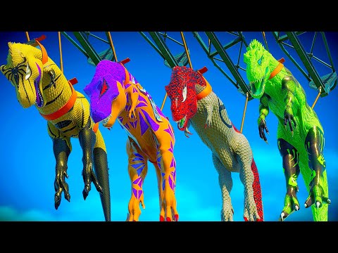 TYRANNOSAURUS REX vs ALL LARGE HERBIVORE & CARNIVORE ON ISLA NUBLAR   Jurassic World Evolution Movie