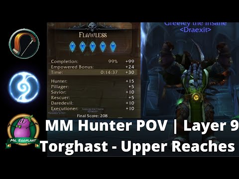 Solo Flawless Upper Reaches Layer 9 | Torghast | Night Fae MM Hunter POV | Shadowlands 9.1
