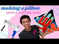 How I Made A PILLOW With My RUG TUFTING GUN Sam Made That