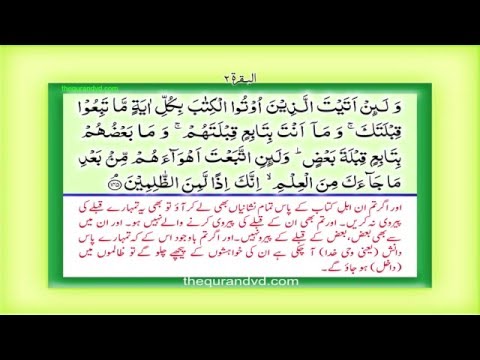 Para 2 - Juz 2 Sayaqul HD Quran Urdu Hindi Translation