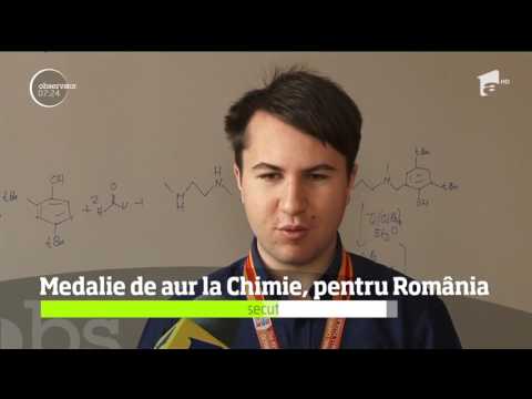 Cel mai bun la chimie, din lume, este un român. S-a luptat cu 300 de elevi din 75 de ţări