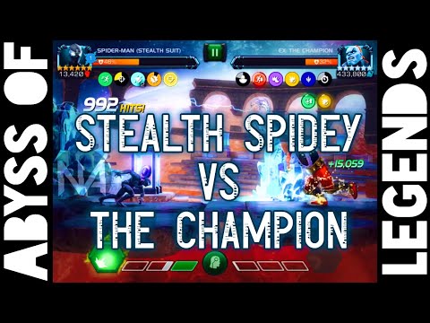 Abyss of Legends - Spider-Man Stealth Suit vs The Champion Solo Attempt - Path 2