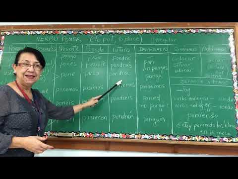 Verbo poner - conjugación