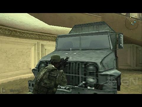 SOCOM: U.S. Navy SEALs Fireteam Bravo 3 Sony PSP Gameplay - Boom Goes the Jeep