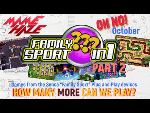 October MAME Stream #4 - Senca 'Family Sport' Plug and Plays PART 2 (17 October 2021)