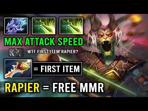 How to Get Free +30 MMR By Buying Rapier First Item On Medusa with Moon Shard Butterfly Dota 2