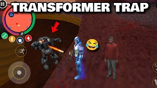 Police Transformer Trap in Secret Place Of Rope Hero in Vice Town Game || Classic Gamerz