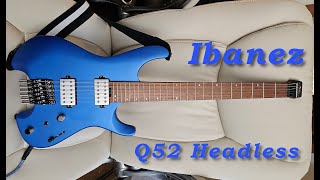 Video thumbnail for Ibanez Q52 Headless in Matte Laser Blue. My favorite headless??? by Chris Tompkins