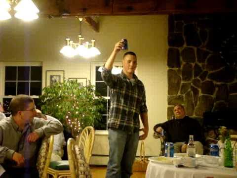 Andrew and Joe Parrish Mass and Dinner - 04-28-2011 - Joe toast