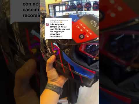 Casco para yamaha  MT 03 azul