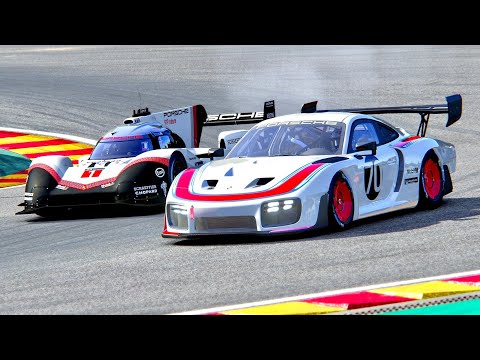 Porsche 935 2020 vs Porsche 919 EVO at Spa