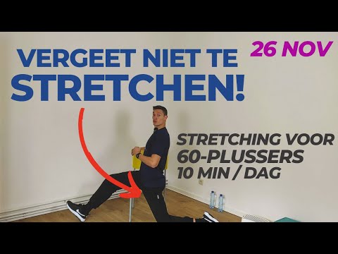 Doe dit  1 WEEK ELKE DAG en VOEL het verschil! (10 MIN stretching voor OUDEREN)