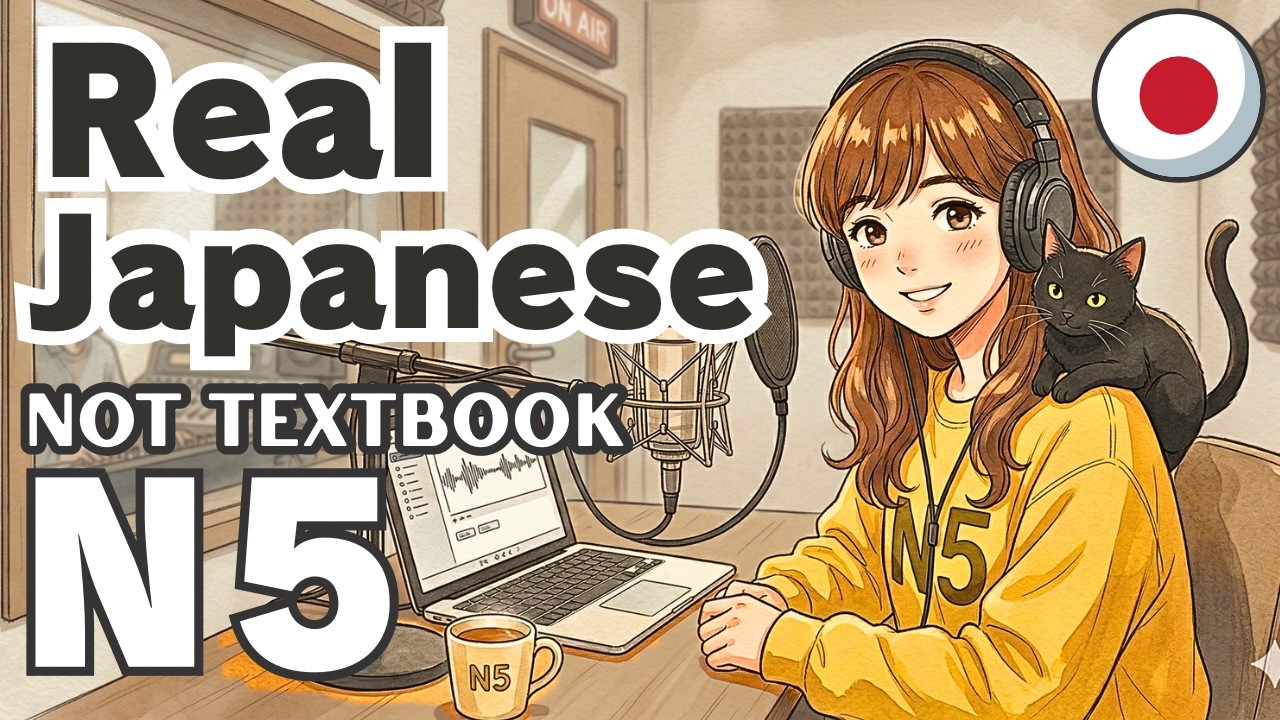 Japanese Listening Practice N5 | Real Life Moments #5 (Not Textbook)