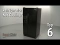 Refrigerator Isn’t Cooling — Refrigerator Troubleshooting