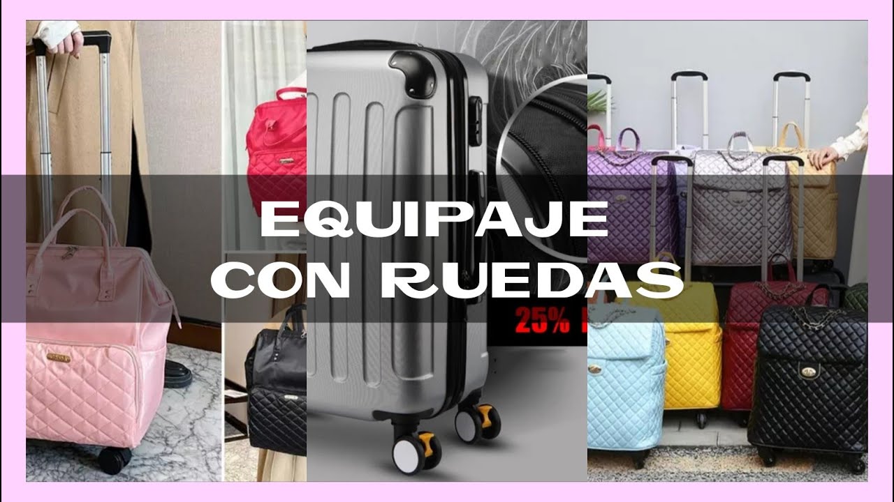 ✔ Maletas Para Viaje con Ruedas Resistentes / Equipajes Modernos con Compartimientos
