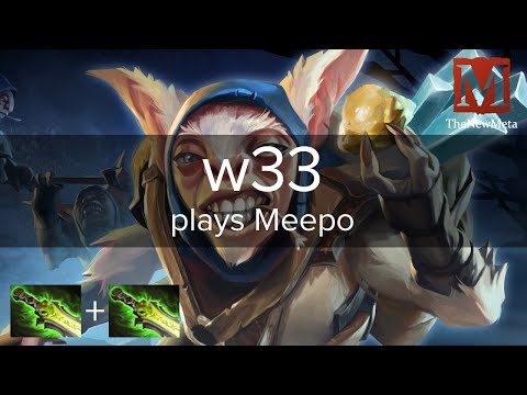 w33 plays Meepo Mid (20-5-20, 35min) Full-game