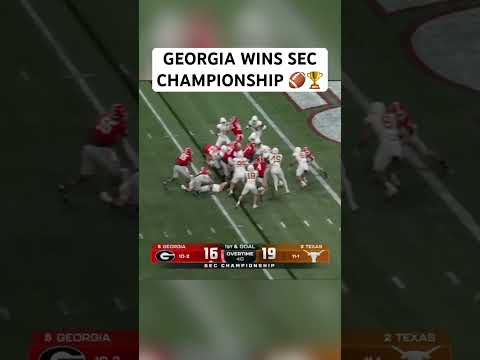 🚨 Georgia defeats Texas in SEC Championship, earns first round bye in CFP