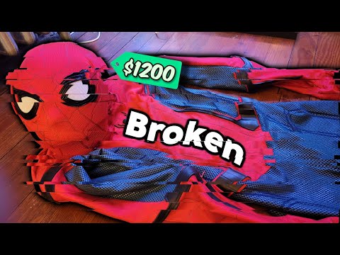 I BROKE a REPLICA Spider-Man: Homecoming Suit!?! (Aaron Alexandro Suit Review)