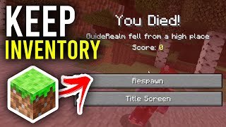 How To Keep Inventory On Minecraft - Java & Bedrock
