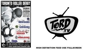 preview picture of video 'Toronto TORD Bay Street Bruisers vs Royal City RCRG Brute Leggers P2 Roller Derby Oct 20 2012'