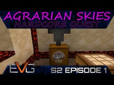 FTB SKYBLOCK | Agrarian Skies: Hardcore Quests S2E01 | Learning To Skyblock!!!