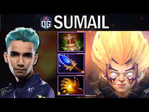 OG.SUMAIL INVOKER WITH MIRACLE BUILD - DOTA 2 7.29 GAMEPLAY