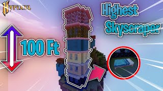 BUILDING THE TALLEST SKYSCRAPER BED DEFENSE IN MINECRAFT BEDWARS!