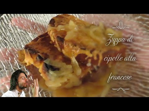 Zuppa di cipolle alla francese ispirata da chef Alex