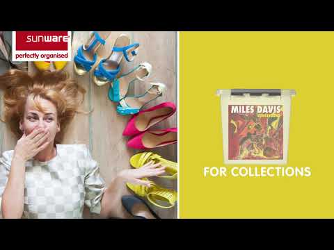 Dia 3 - Q-line opbergbox 25L transparant blauw (video)