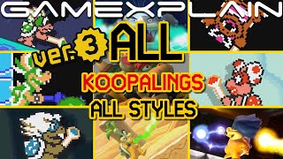 All 7 Koopalings in All 4 Styles in Super Mario Maker 2!