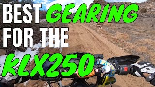 Download lagu Best possible gearing for the KLX250? | KLX250 review on upgraded sprockets on trail and enduro ride mp3