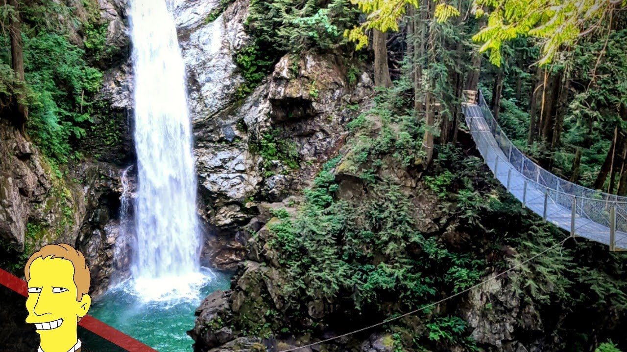CASCADE FALLS BC REGIONAL PARK & SUSPENSION BRIDGE