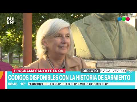 Programa Santa Fe en QR: ya están disponibles los códigos con la historia de Domingo Sarmiento