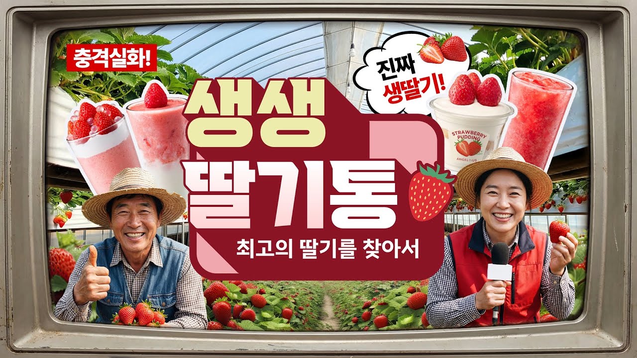 엔제리너스 : 생생딸기통, 최고의 딸기를 찾아서🍓
