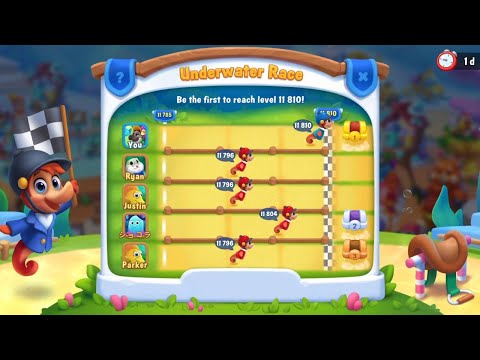 @Fishdom Level 11808 - 11809. Won 1st Place in Underwater Race.